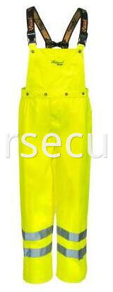 Men's Green Hi Vis Waterproof ANSI Safety Bib Overalls